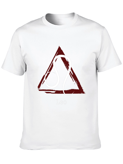Camiseta Negra con Signo Zodiacal Leo
