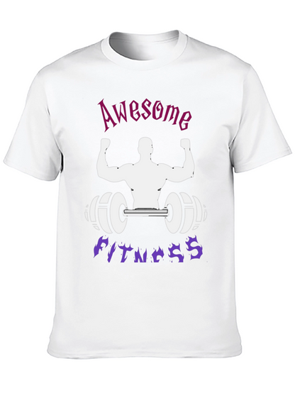Camiseta Negra: ¡Awesome Fitness!