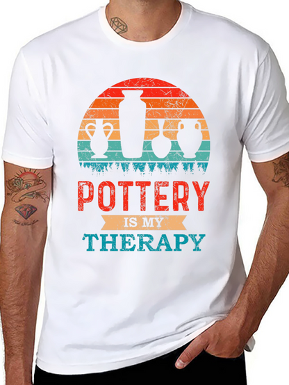 Camiseta Pottery Is My Therapy Estilo Retro
