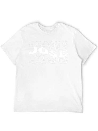 Camiseta Negra con Diseño Jose Retro