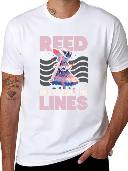 Camiseta Negra: Reed Between the Lines