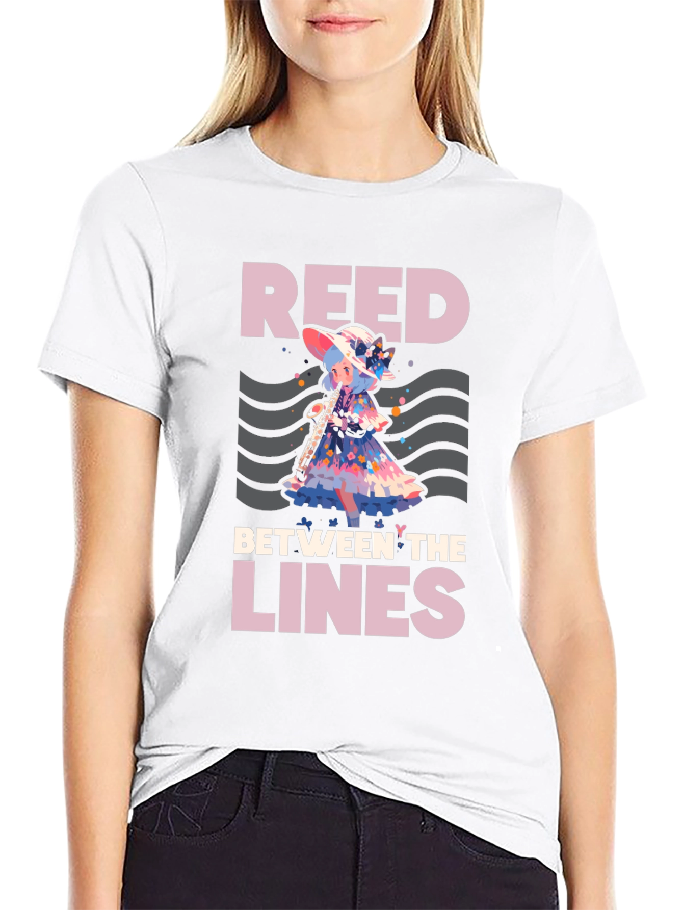 Camiseta Negra: Reed Between the Lines