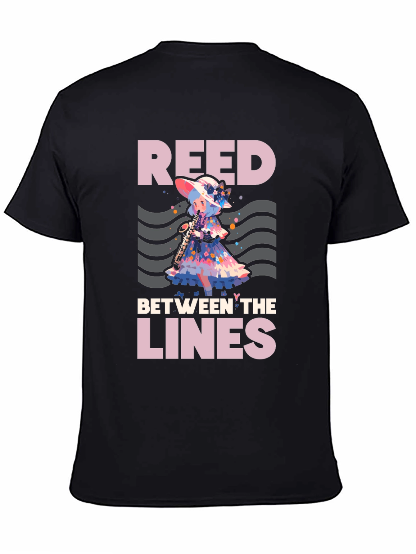 Camiseta Negra: Reed Between the Lines