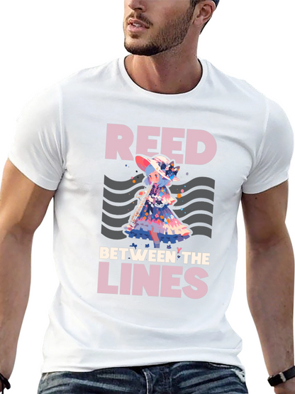 Camiseta Negra: Reed Between the Lines