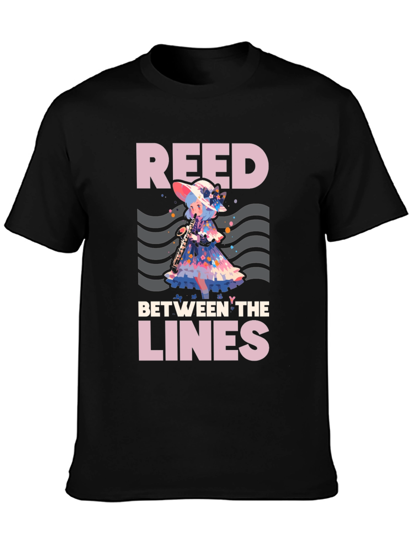 Camiseta Negra: Reed Between the Lines