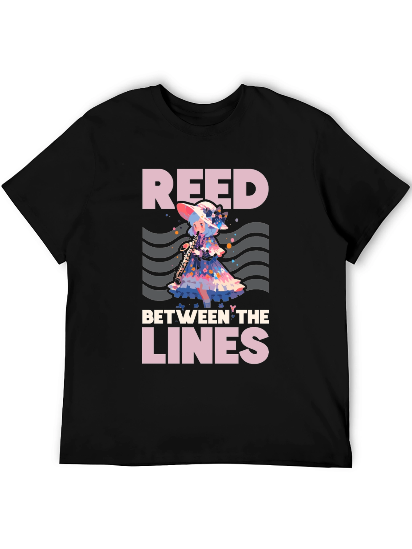 Camiseta Negra: Reed Between the Lines