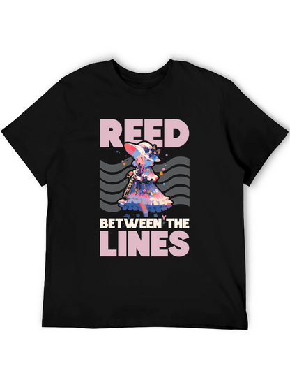 Camiseta Negra: Reed Between the Lines