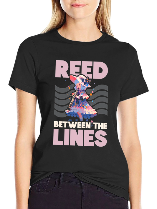 Camiseta Negra: Reed Between the Lines
