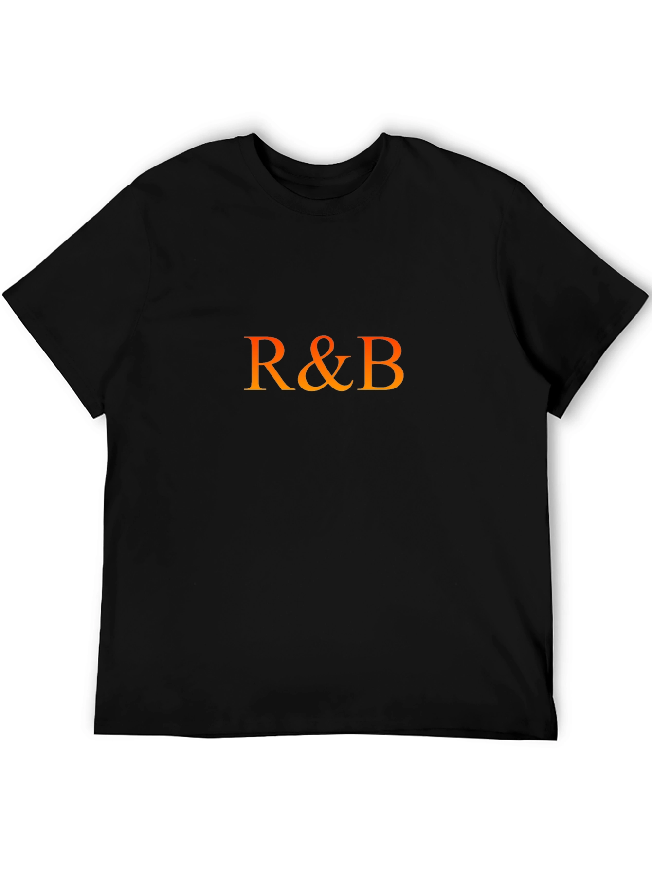 Camiseta Negra R&B para Hombre - Estilo Urbano