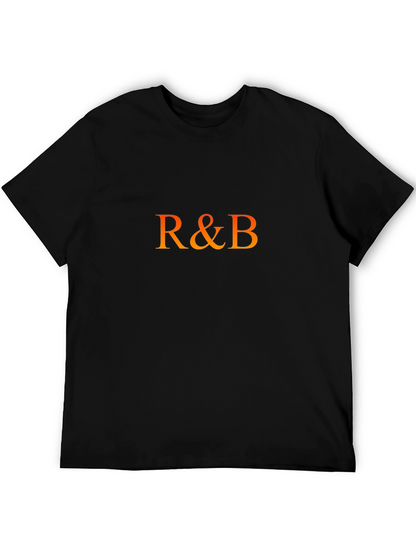 Camiseta Negra R&B para Hombre - Estilo Urbano
