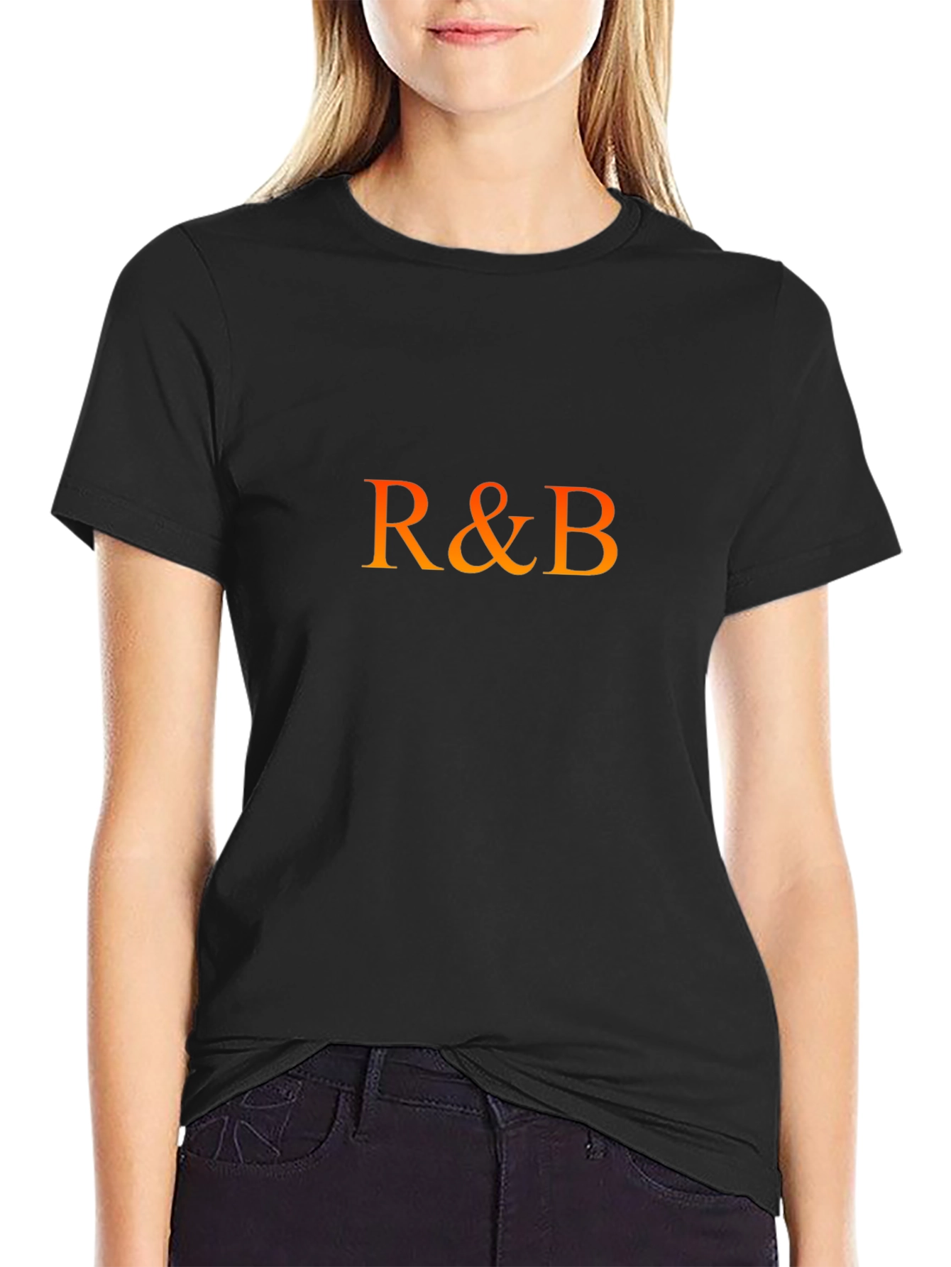 Camiseta Negra R&B para Hombre - Estilo Urbano