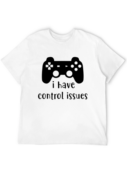Camiseta Negra Problemas de Control Gamer
