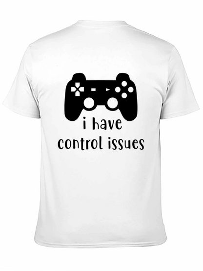 Camiseta Negra Problemas de Control Gamer