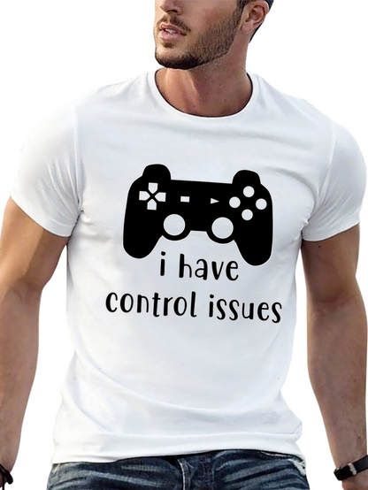 Camiseta Negra Problemas de Control Gamer