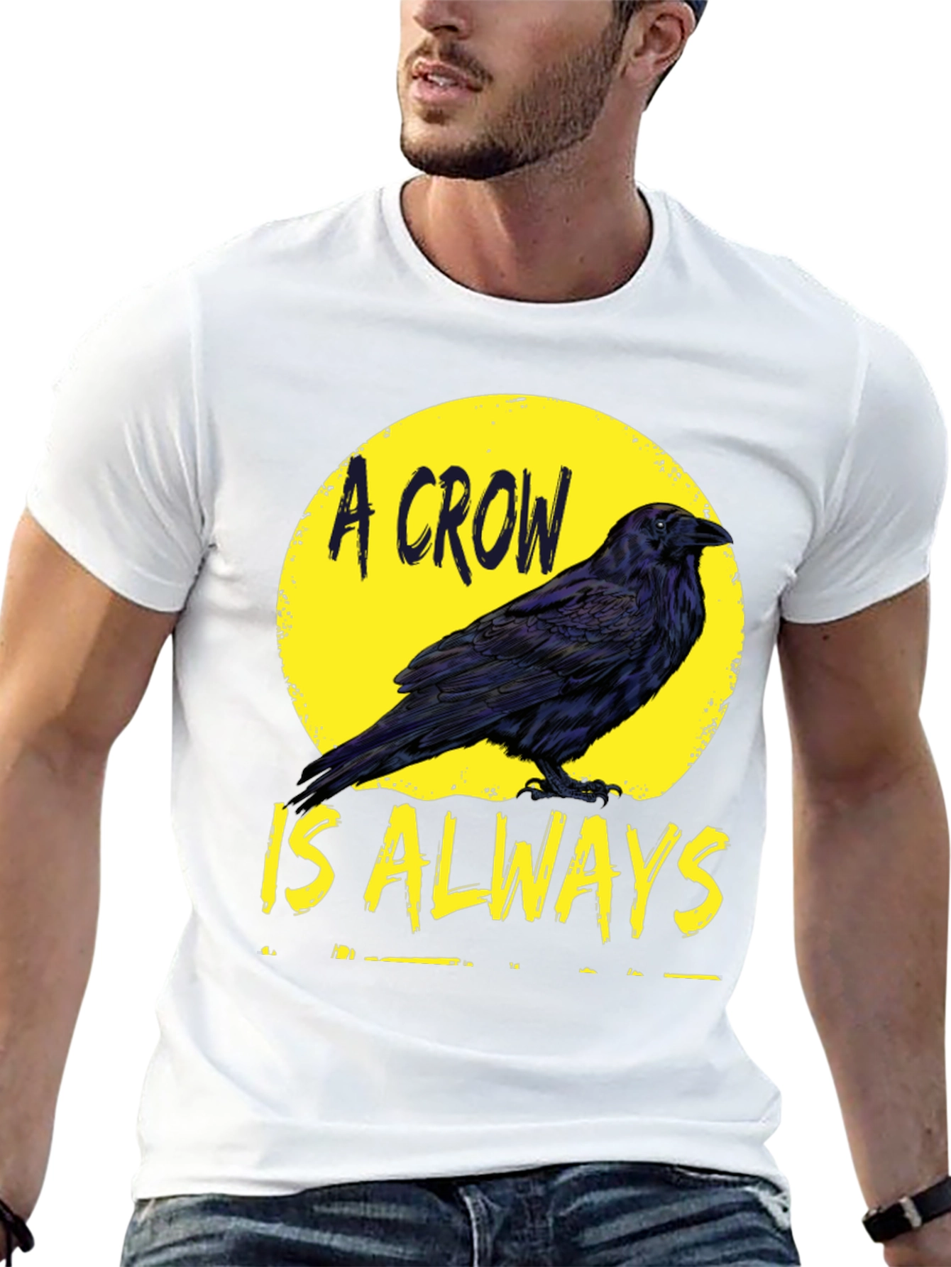 Camiseta Negra A Crow Is Always