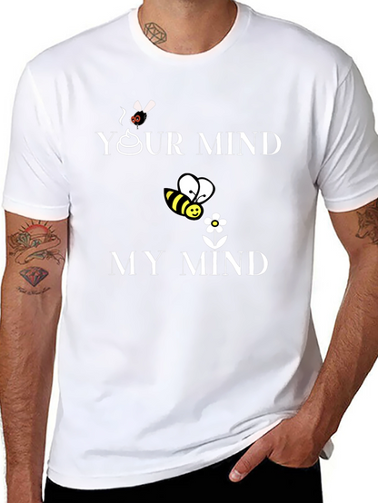 Camiseta Hombre Tu Mente/Mi Mente Algodón Casual