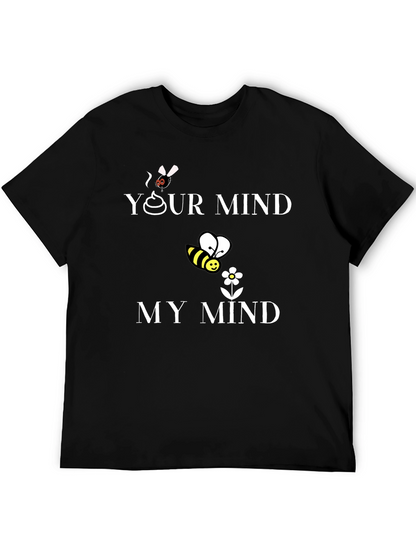Camiseta Hombre Tu Mente/Mi Mente Algodón Casual
