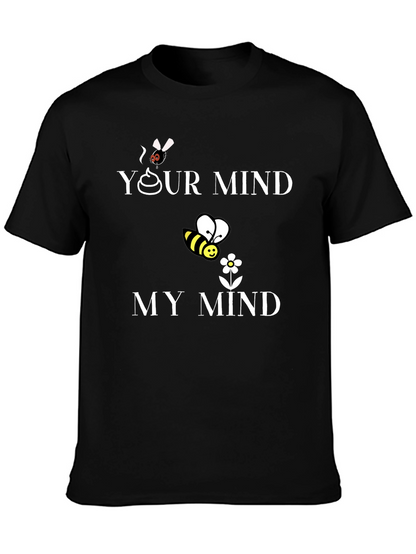 Camiseta Hombre Tu Mente/Mi Mente Algodón Casual