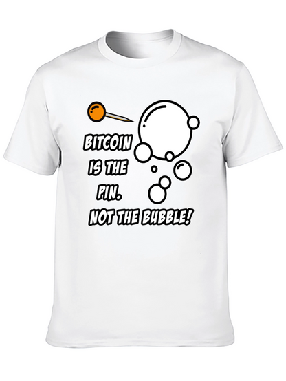 Camiseta Bitcoin: La aguja no la burbuja