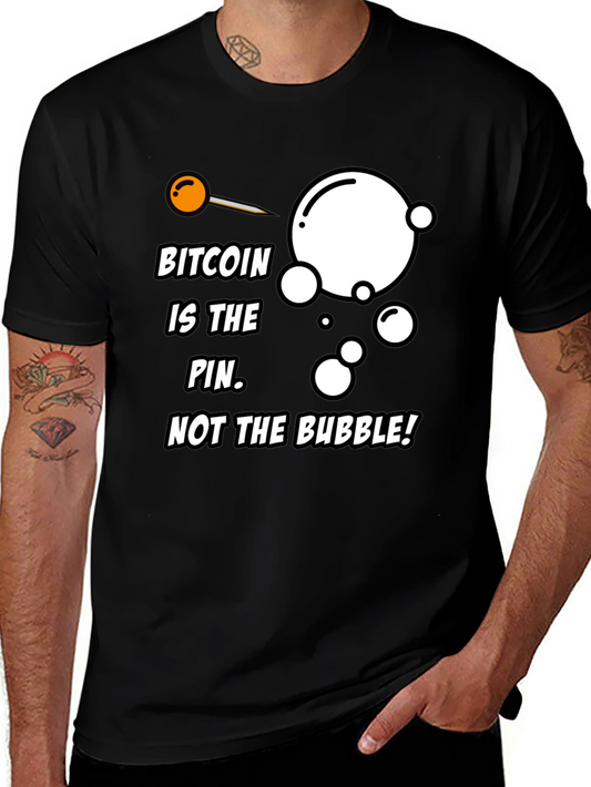 Camiseta Bitcoin: La aguja no la burbuja