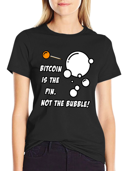 Camiseta Bitcoin: La aguja no la burbuja
