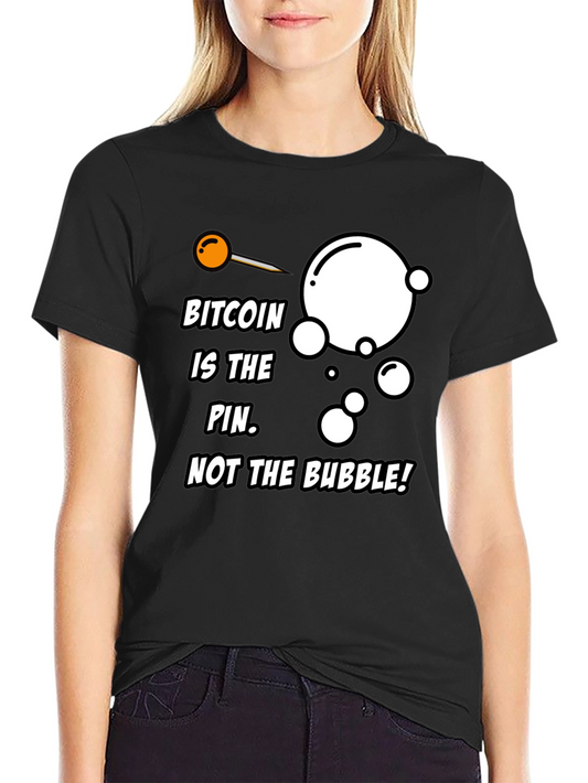 Camiseta Bitcoin: La aguja no la burbuja