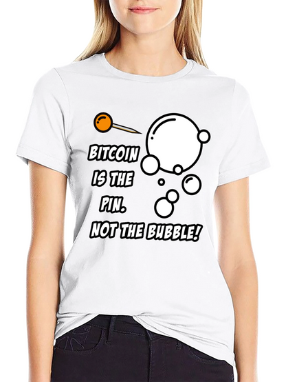 Camiseta Bitcoin: La aguja no la burbuja