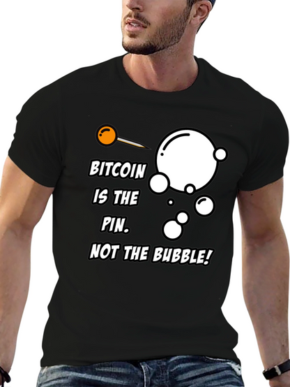 Camiseta Bitcoin: La aguja no la burbuja