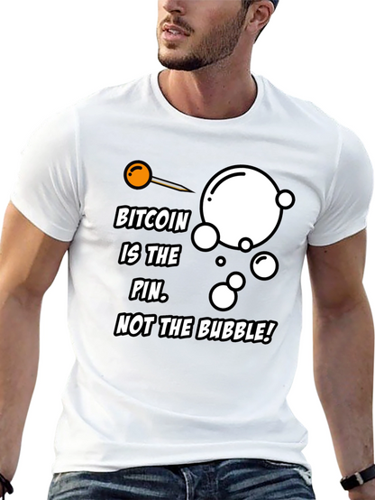 Camiseta Bitcoin: La aguja no la burbuja