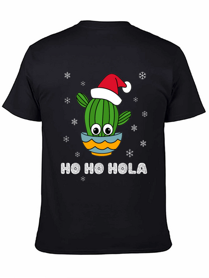 Camiseta Navideña Ho Ho Hola de Cactus