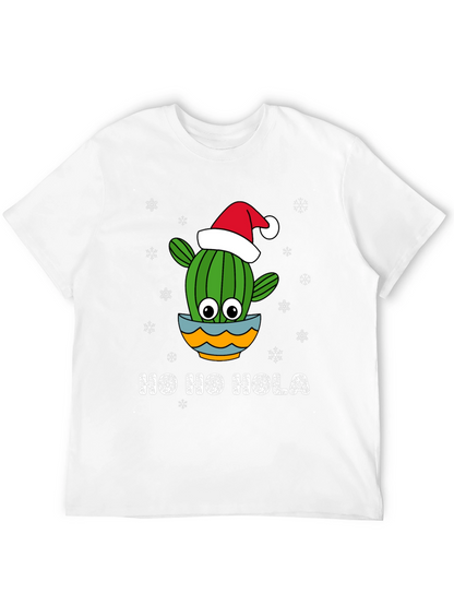 Camiseta Navideña Ho Ho Hola de Cactus