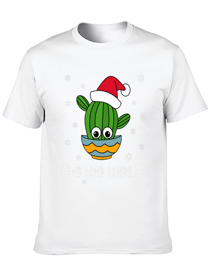 Camiseta Navideña Ho Ho Hola de Cactus