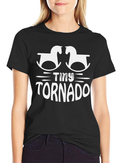 Camiseta Negra Tiny Tornado para Bebés Activos