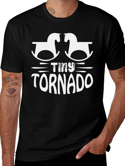 Camiseta Negra Tiny Tornado para Bebés Activos