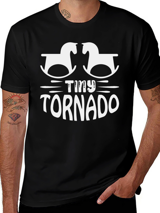 Camiseta Negra Tiny Tornado para Bebés Activos
