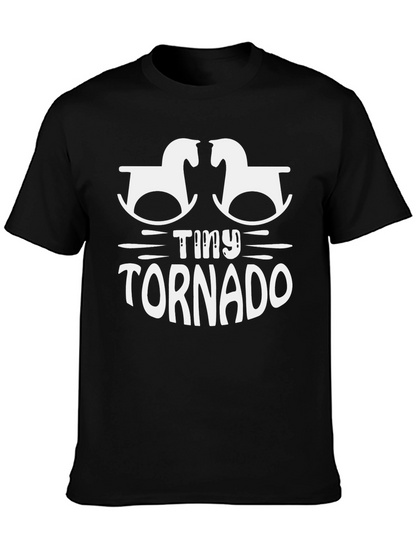 Camiseta Negra Tiny Tornado para Bebés Activos