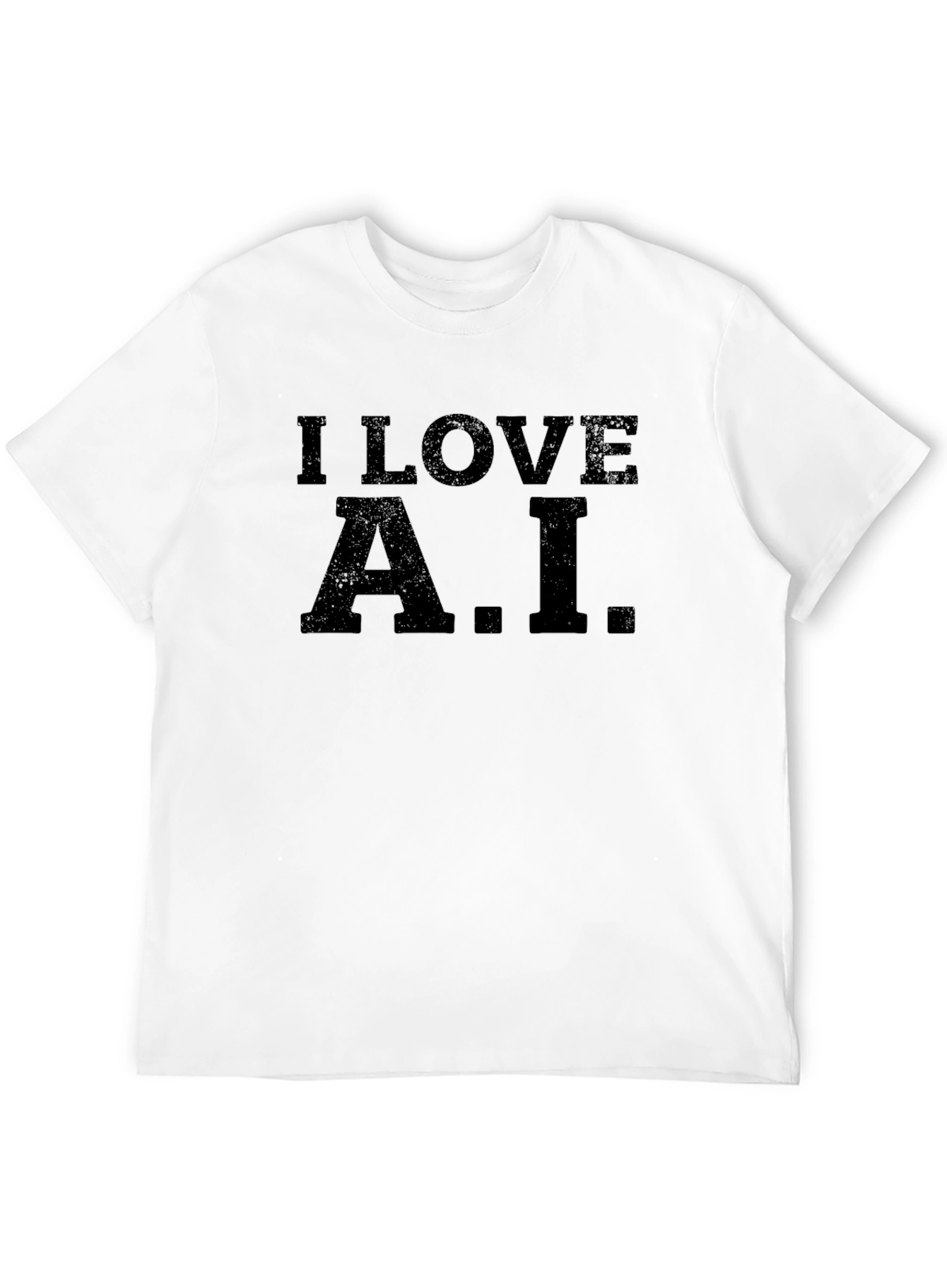 Camiseta Negra I Love A.I. Casual