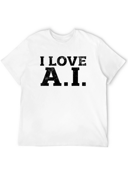 Camiseta Negra I Love A.I. Casual