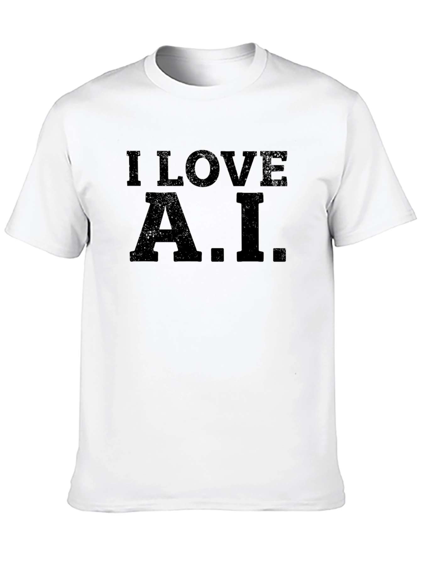 Camiseta Negra I Love A.I. Casual