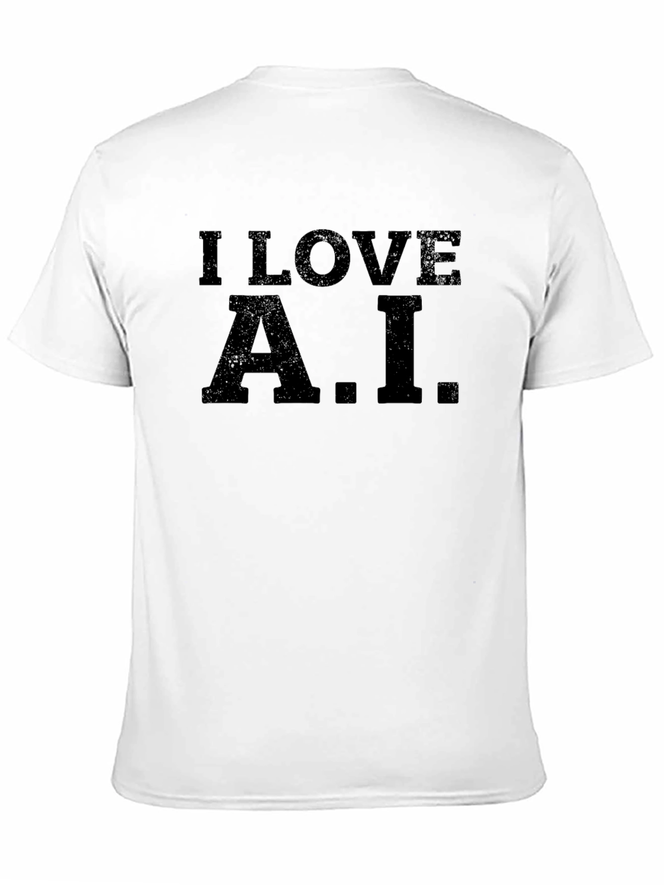 Camiseta Negra I Love A.I. Casual