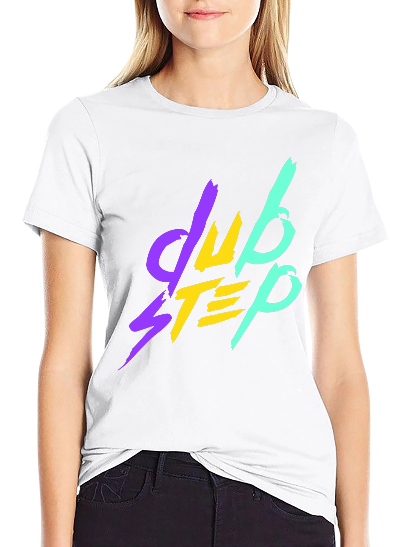Camiseta Negra Dubstep Estilo Retro
