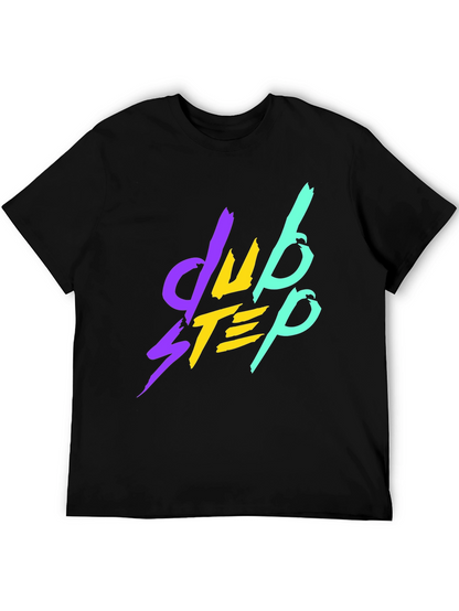 Camiseta Negra Dubstep Estilo Retro