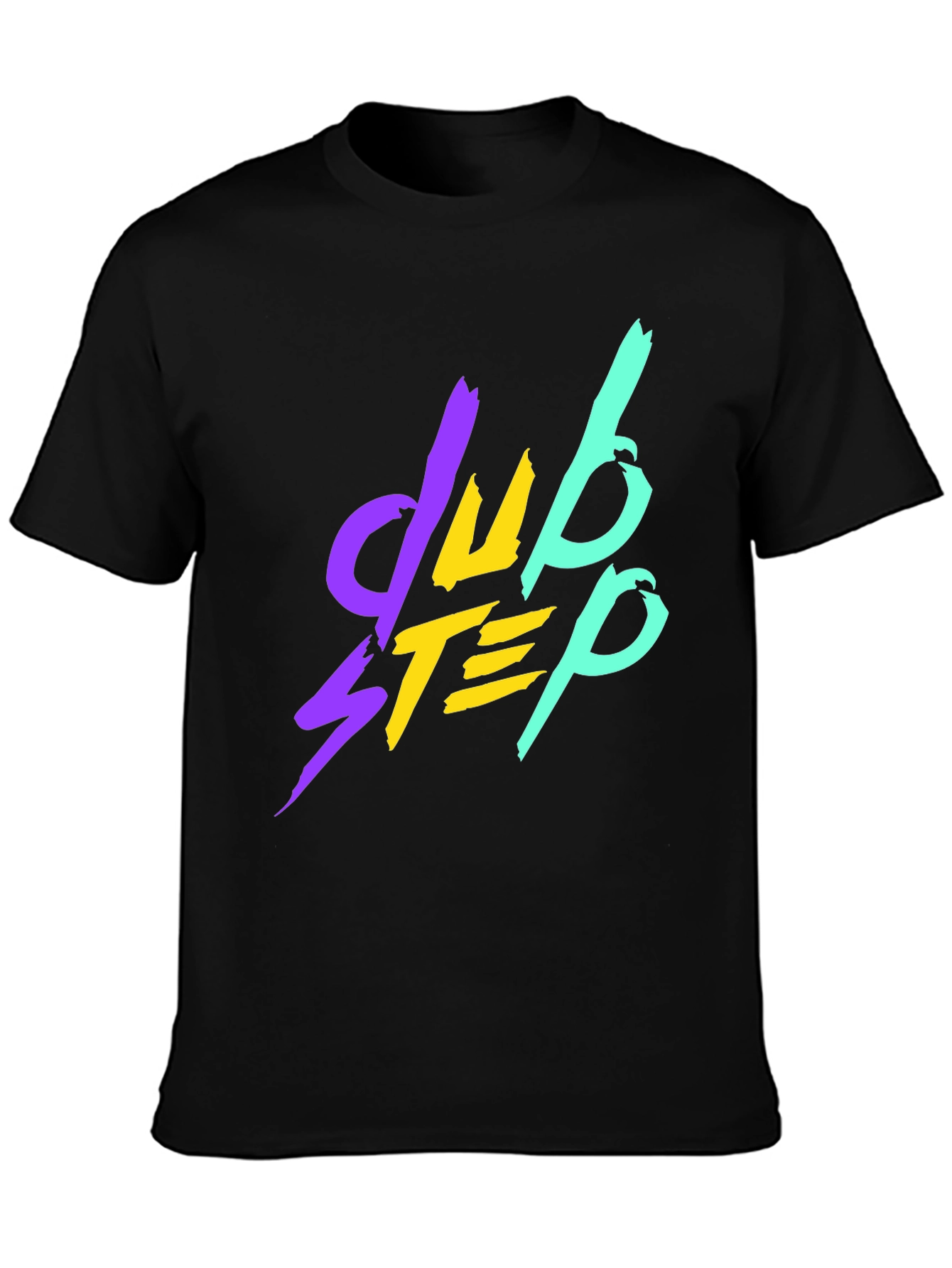 Camiseta Negra Dubstep Estilo Retro