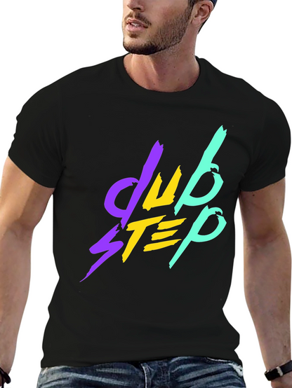 Camiseta Negra Dubstep Estilo Retro