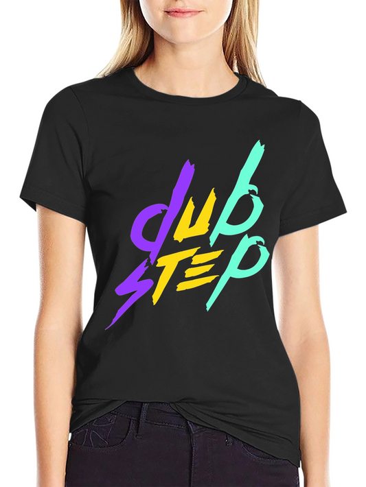 Camiseta Negra Dubstep Estilo Retro