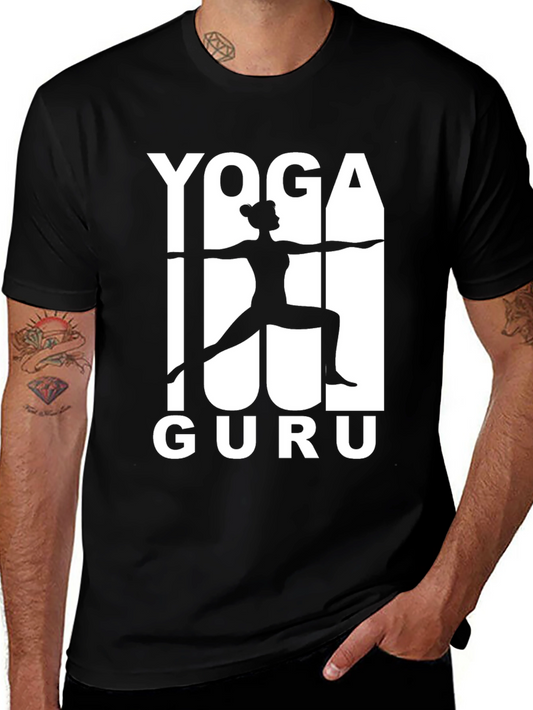 Camiseta Yoga Guru Negra para Hombre