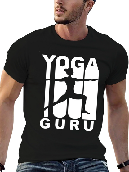 Camiseta Yoga Guru Negra para Hombre
