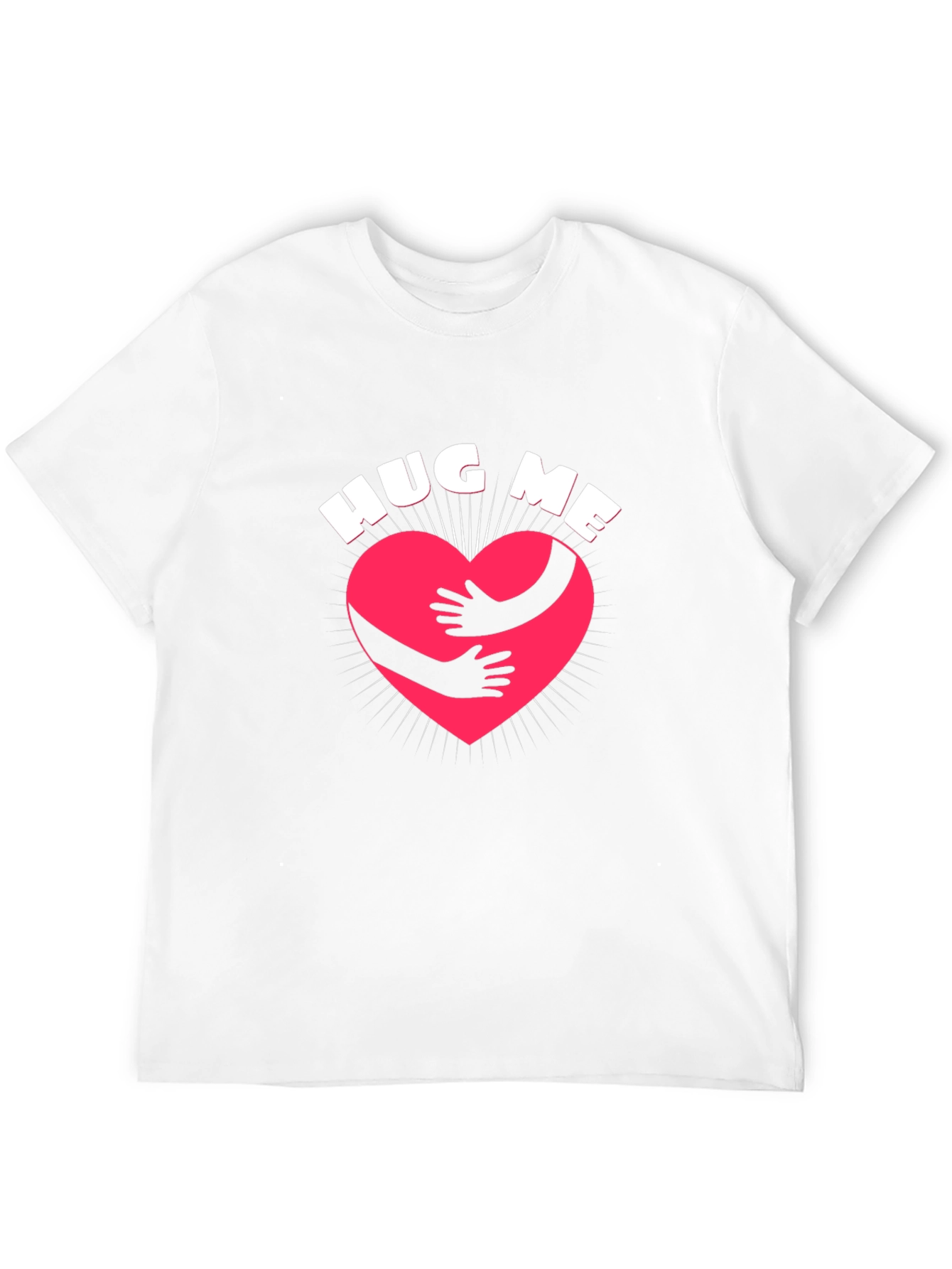 Camiseta Negra Abrázame con Corazón