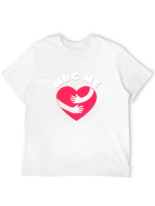 Camiseta Negra Abrázame con Corazón