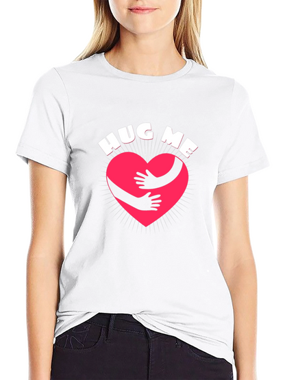 Camiseta Negra Abrázame con Corazón